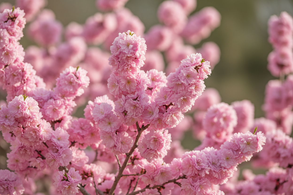 Mandelbäumchen rosa gefüllt Frühjahr Stämmchen Zierbaum Malsch Muggensturm Baumschule